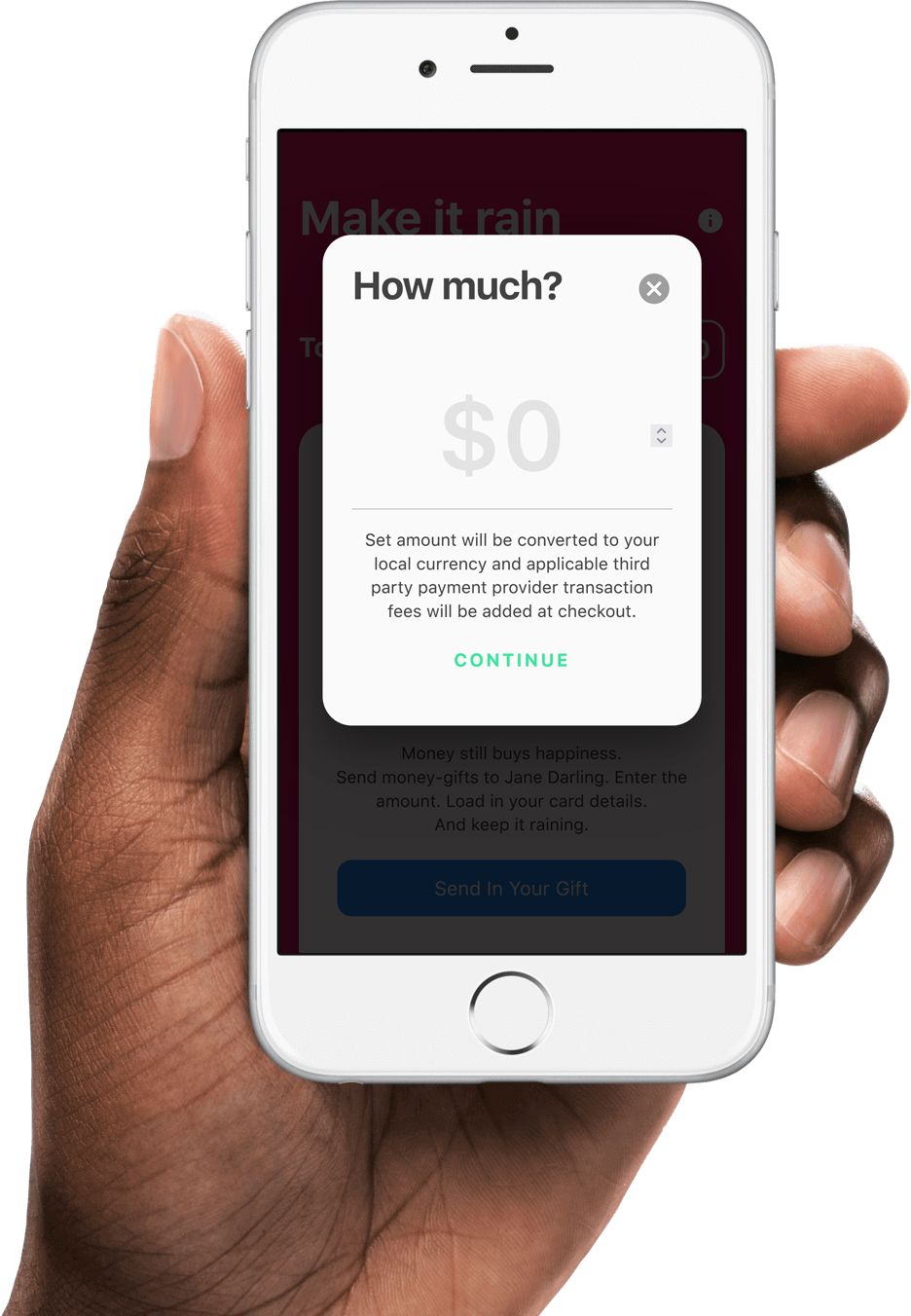 Money Gift App Screenshot